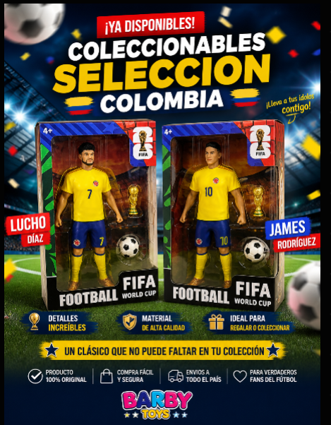 Jugadores Coleccionables Selección Colombia – Mundial 2026